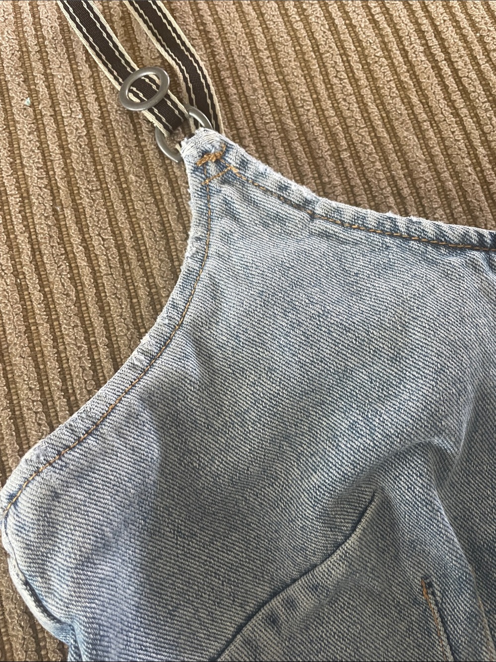 Women's Vintage Newport News Jeanology Collection Denim Tank Top Size 8 - Picture 5 of 9
